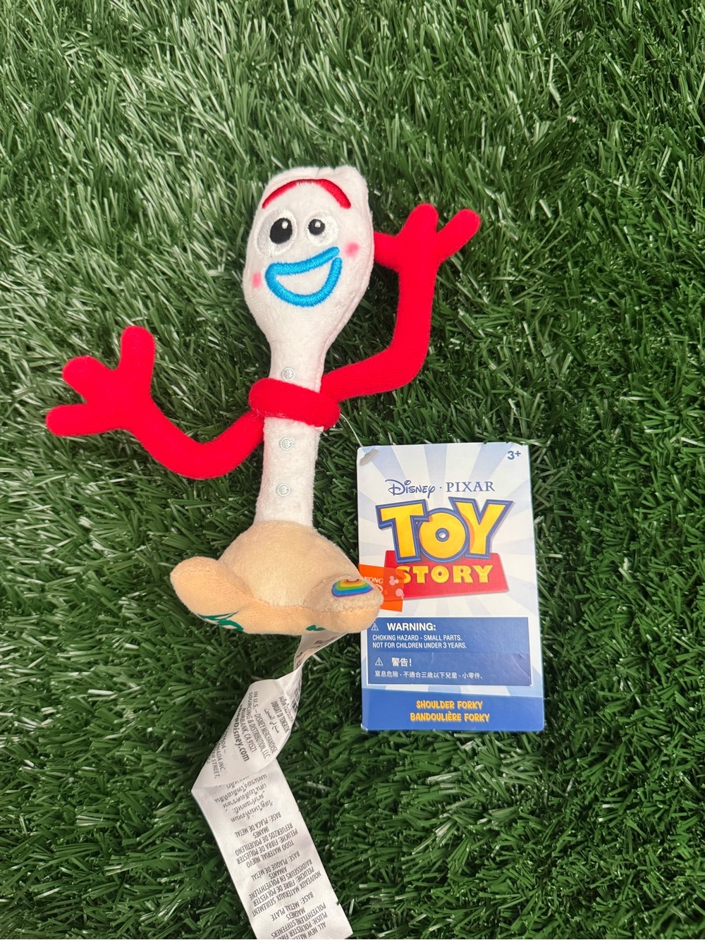 Toy Story Forky Shoulder Plush Toy - White & Red
